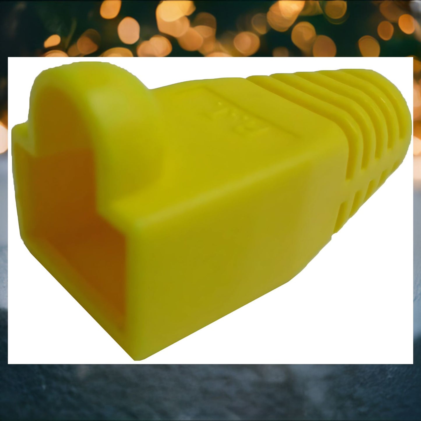 R.J. Enterprises - (100 Pcs) RJ45 Strain Relief Boot Yellow RJ-SR-0-YE (Patented)