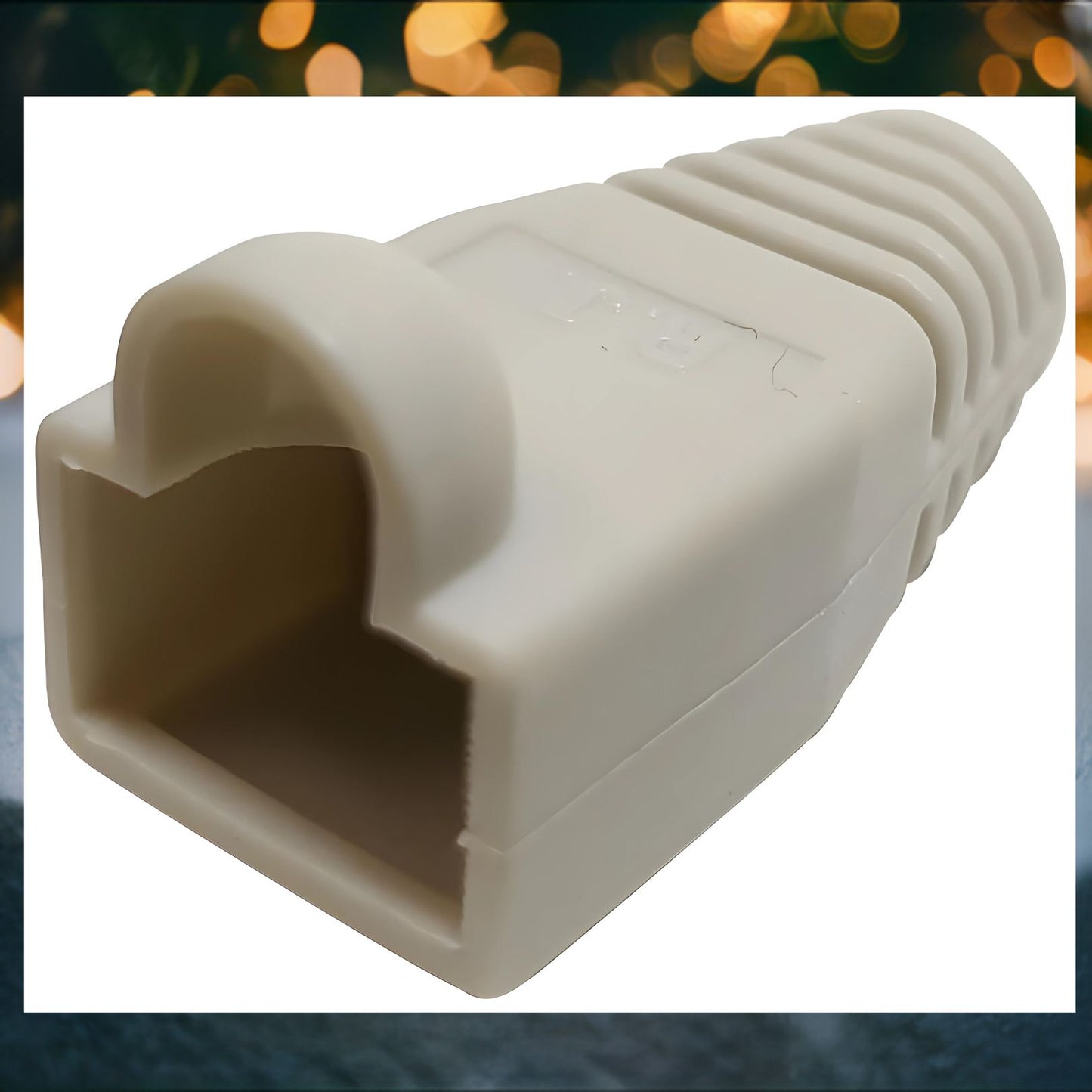 Buy ONE Get ONE FREE-R.J. Enterprises - (200 Pcs) RJ45 Strain Relief Boot White RJ-SR-0-WH (Patented)