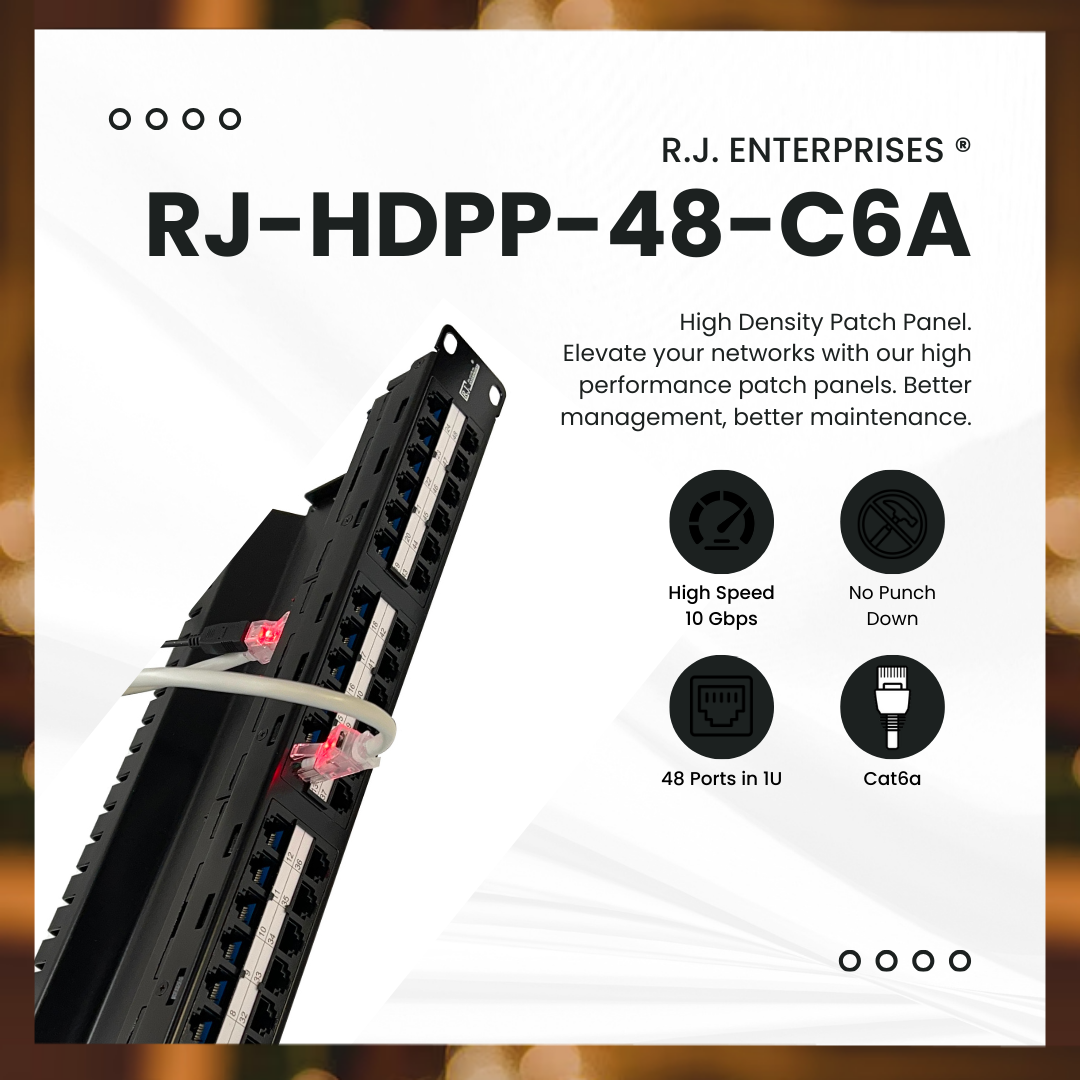 HDPP-48-C6A, high density patch panel.