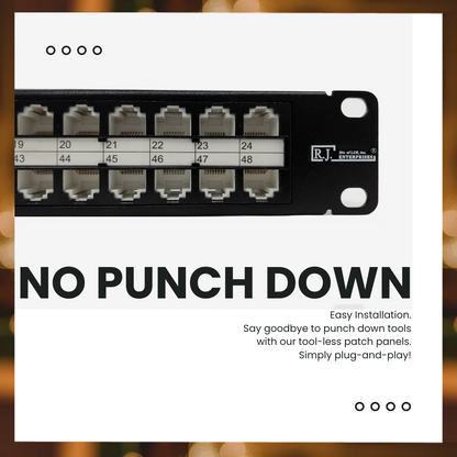 HDPP-48-C6A, no punch down. 