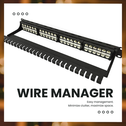 HDPP-48-C6A, wire management bar.