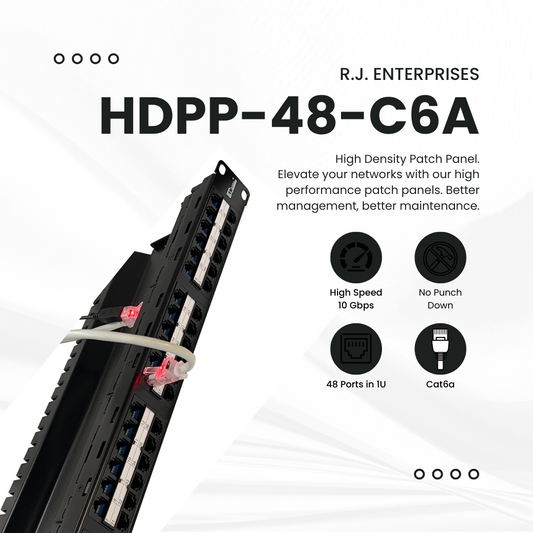 HDPP-48-C6A, elevate our network with our high performance patch panel! 