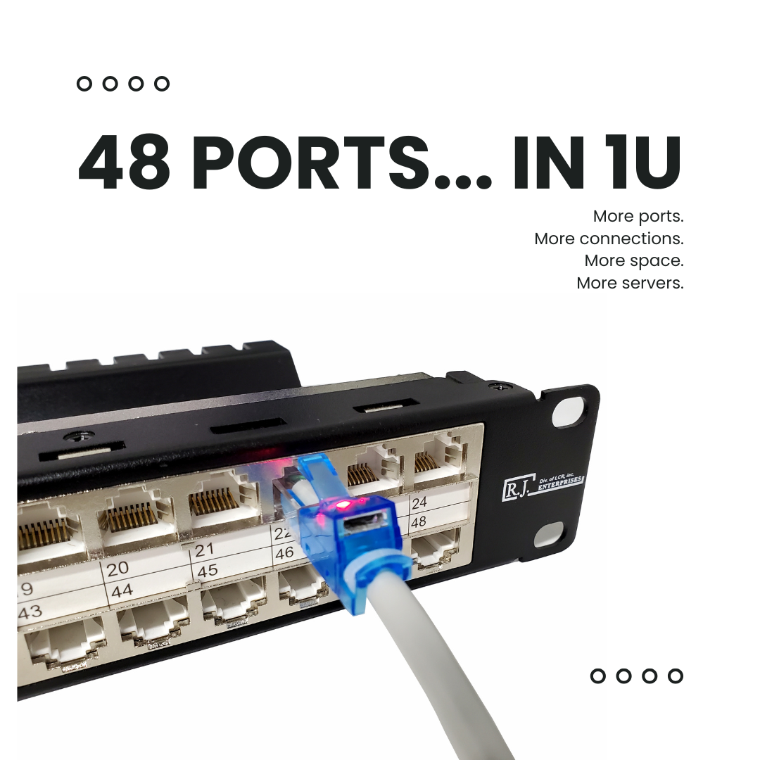 HDPP-48S-C6, 48 Port High Density Patch Panel in 1U