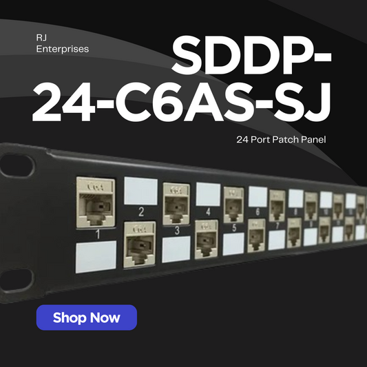 SDPP-24-C6A-SJ, 24 port patch panel