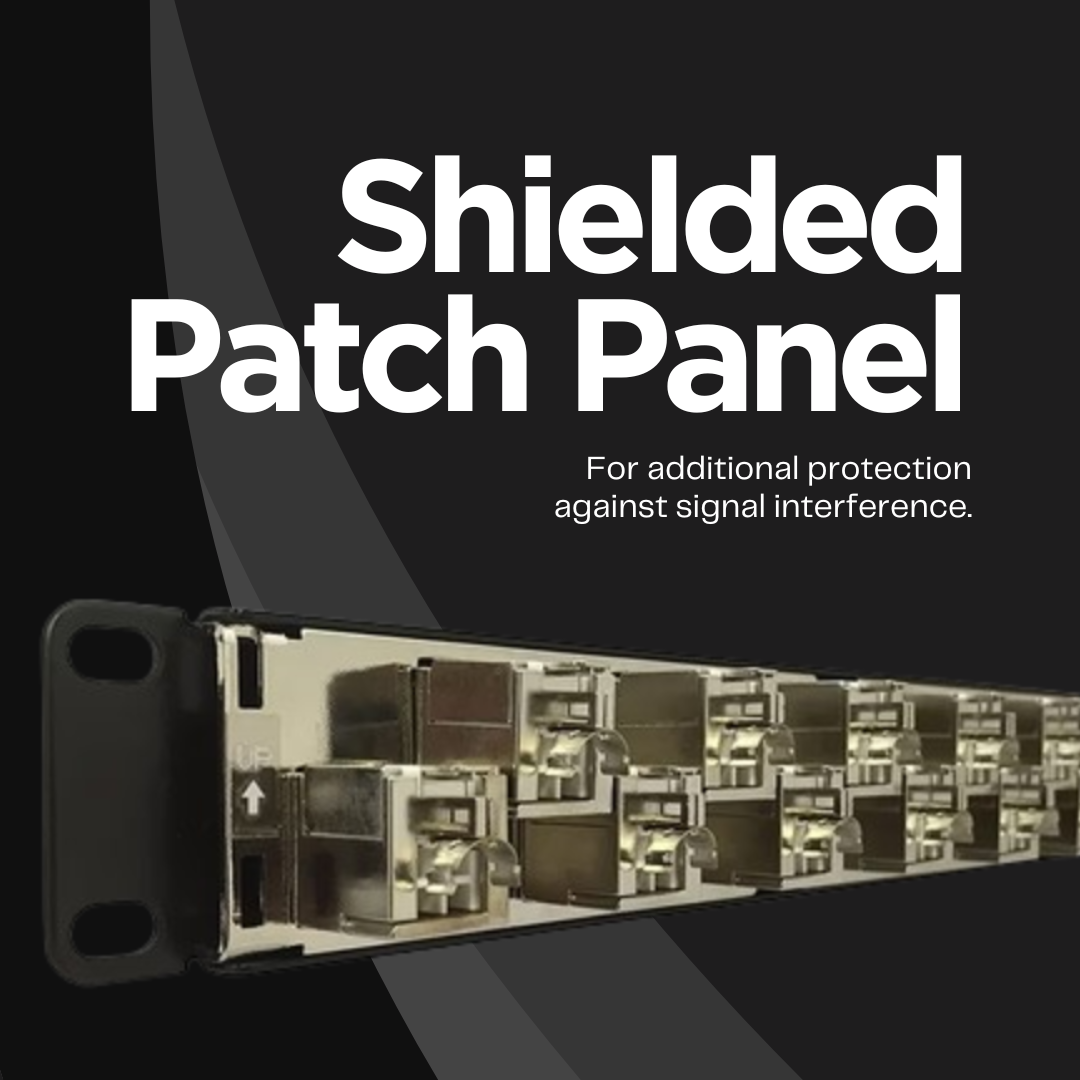 SDPP-24-C6A-SJ, shielded patch panel