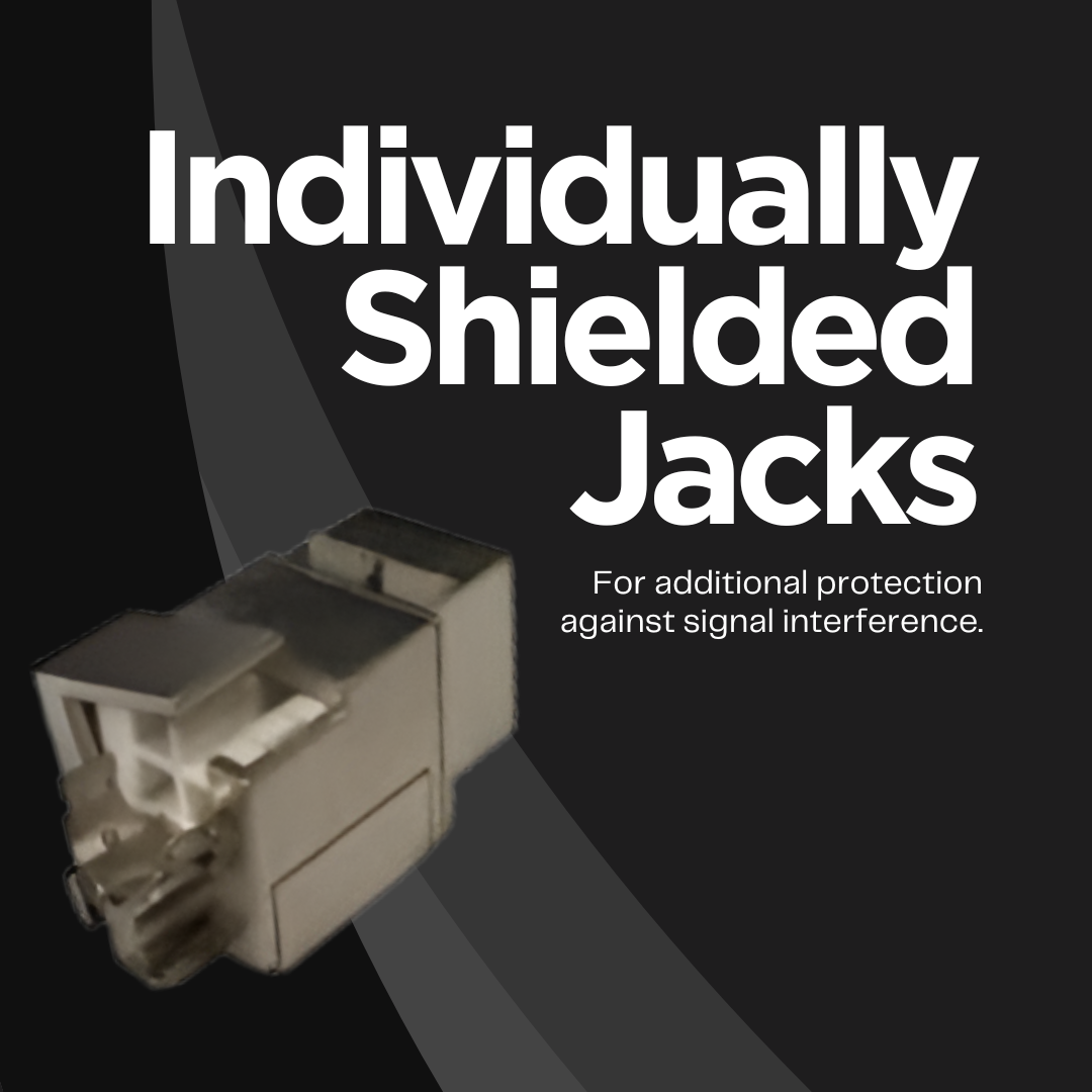 SDPP-24-C6A-SJ, contains individually shielded jacks