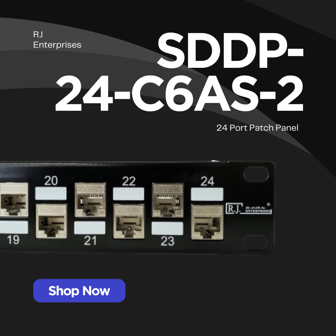 SDPP-24-C6A-2, 24 port patch panel