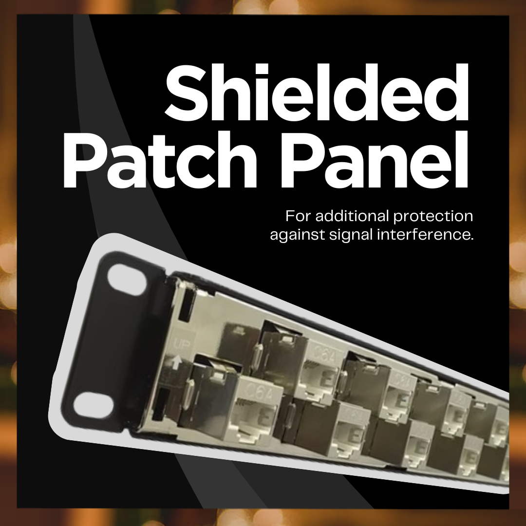 SDPP-24-C6AS, shielded patch panel for additional protection