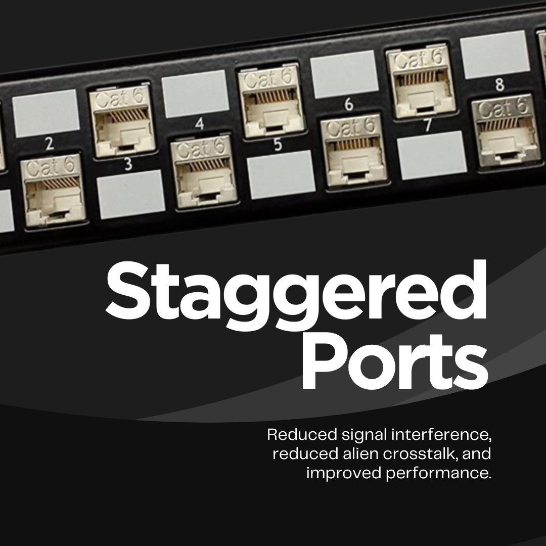 SDPP-24-C6S, staggered ports