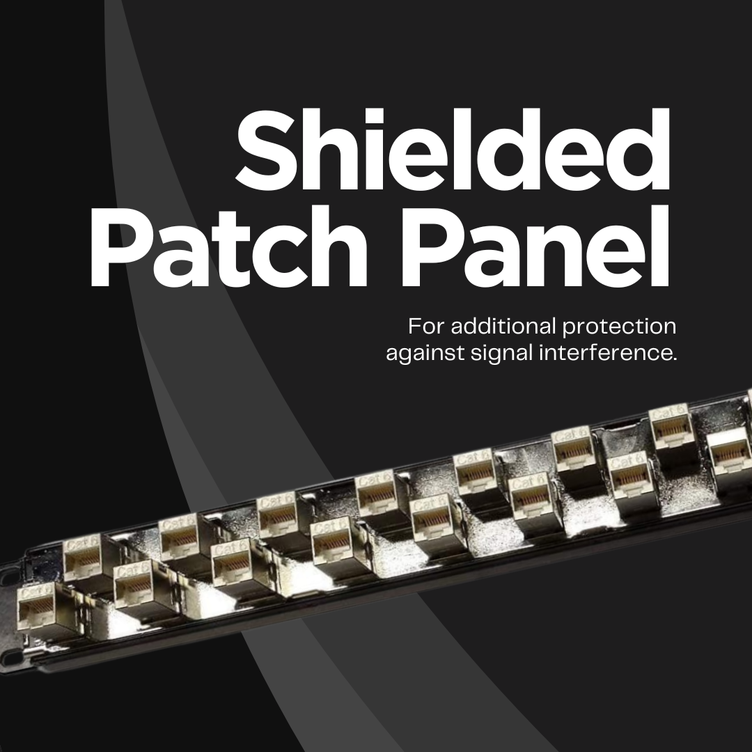 SDPP-24-C6S, shielded patch panel