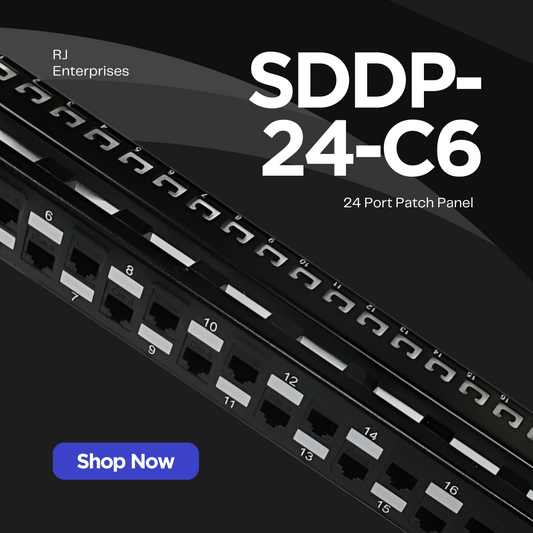 SDPP-24-C6, special design 24 port patch panel