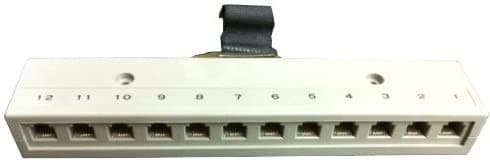 R.J. Enterprises - Telco Harmonica Connector (Female), 12 RJ11 Ports (6P4C) - R.J. Enterprises