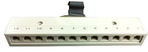 R.J. Enterprises - Telco Harmonica Connector (Female), 12 RJ11 Ports (6P4C) RJ-800T-12(F) - R.J. Enterprises