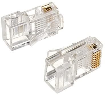 R.J. Enterprises - RJ45 Solid Wire Modular Plugs 8P8C (100 PACK) - R.J. Enterprises