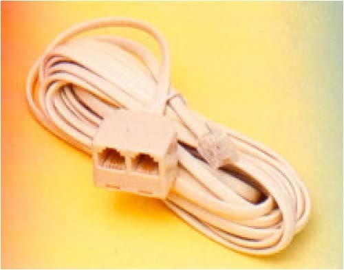 R.J. Enterprises 206-25 Telephone Line Extension Cord (Twin Jack - 25' [4C]) - R.J. Enterprises