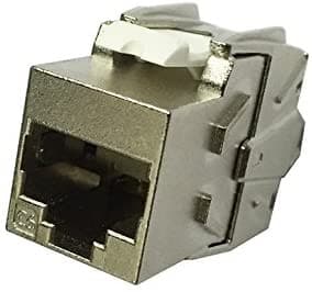 R.J. Enterprises Cat6 Shielded Keystone Jack 180°, Tool-Less - R.J. Enterprises