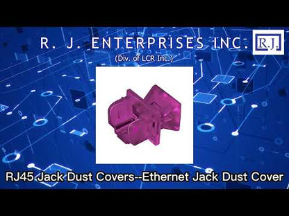 R.J. Enterprises - RJ45 Jack Dust Cover, Cap, Protector, Orange (100 pieces)